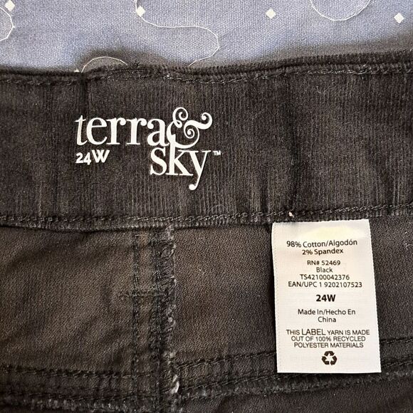 Terra & Sky corduroy pants size 24W - Picture 3 of 5